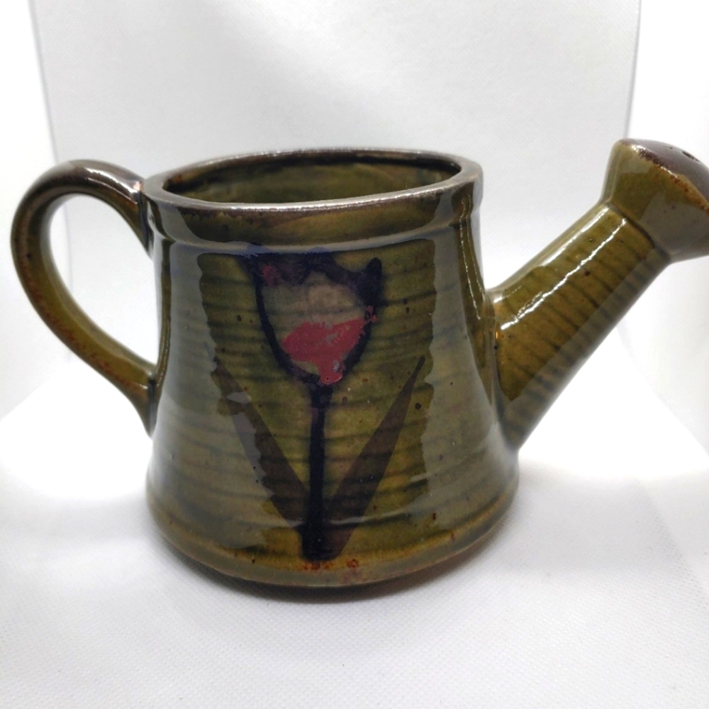 Vintage Ceramic Watering Canister Spout Planter